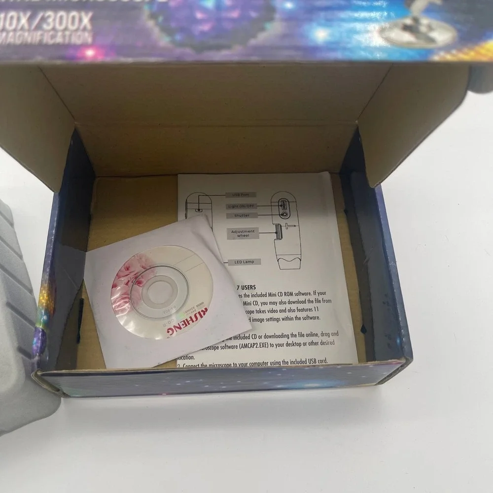 Gro1 1.3 Mega-Pixel USB‎ LED Digital Microscope 10x-300x Magnification